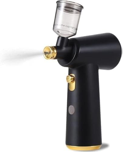Wireless Rechargeable Airbrush Kit for Makeup,Cake Decorating, and Crafts - Lightweight and Portable for Hair Scalp Care and Graffiti