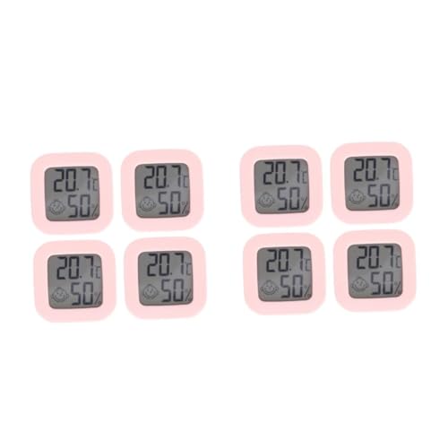 ibasenice 2 Sätze Thermometer Heimhygrometer Digital Heimelektronik Feuchtigkeitsmesser Monitor Elektrisches Hygrometer Kleines Hygrometer Temperaturmesser Abs Zufällige Farbe 4 Stücke * 2