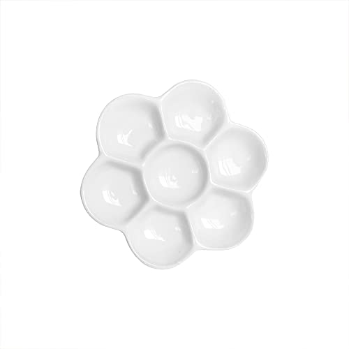 Céramique émaillée palette de peinture fleur 8.6cm anti-tache