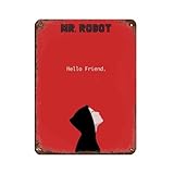 Mr Robot Minimalistisches D-Retro-Poster, 