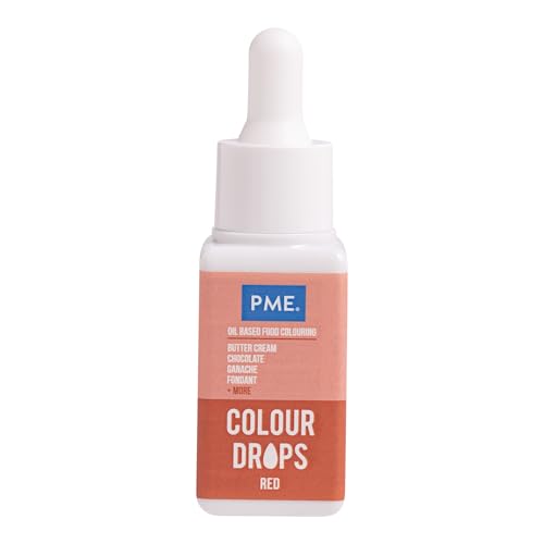 PME Colour Drops Rojos | Colorante Alimentario a Base de Aceite (20 ml)