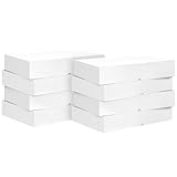 Ocmoiy 8 Pack Large Gift Boxes with Lids, 17 x 11 x 4 Inches Extra Deep White Gift Boxes for Presents, Auto...
