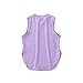 Girls Athletic Tank Tops Summer Workout Sleeveless Shirts for Yoga Running Gym Split Curved (Light Purple, 8-9 Years)