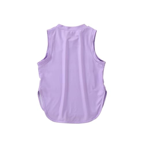 Girls Quick Dry Sports Tank Tops Curved Hem Casual Blouse Sleeveless Shirt Lightweight Summer Athletic Wear Playtime4