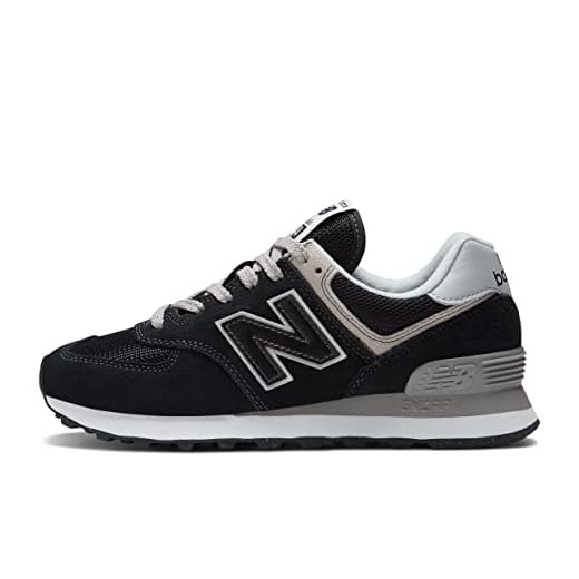 New Balance 574, Sneaker, para Mujer, Negro (Black), 41.5 EU