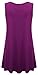 KAY SINN Womens Sleeveless Tunic Tops Raspberry X-Large