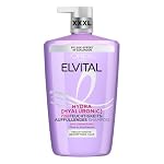 L'Oréal Paris Elvital Hydra Hyaluronic feuchtigkeitsspendendes XXXL Shampoo für glänzendes Haar, Hyaluron Shampoo für einen Feuchtigkeitsboost & Schutz, langanhaltende Feuchtigkeit und Pflege, 1000ml