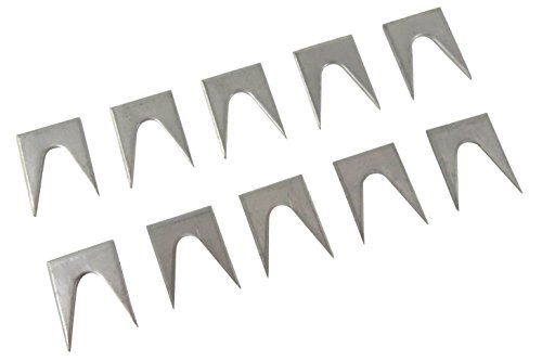 Mavvel Taytools 500032 Pack of 10 Each Miniature 1/2 Inch Pinch Dogs with Square Back and Tapered Legs