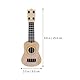 NUOBESTY Mini-Ukulele-Gitarre FüR Kinder, 4-Saiten Plastik Spielzeuggitarre, Musikinstrument Lernspielzeug, PäDagogisches Musikspielzeug FüR Musikunterricht Und Geschenke, Beige