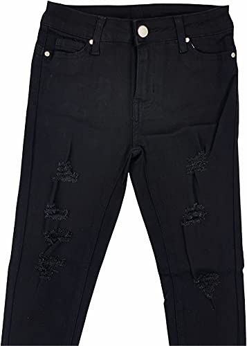 Image of ToBeInStyle Girl's Denim Easy Styling Classic Timeless Everyday Jeans Zip-Up Closure