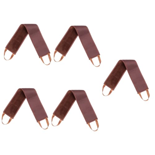 VALICLUD 5 Piezas Cinturón Aplicador de Loción Corporal para Espalda Herramienta de Masaje Suave y Ligera para y Color Marrón