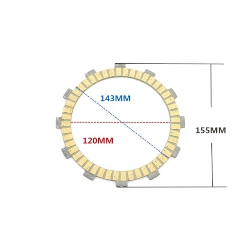 Disques d'embrayage à friction garnisons acier moto RS660 Tuono 2005-2010