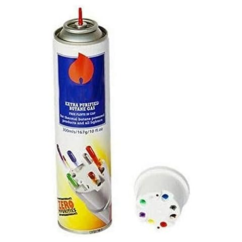 PERFECTONISH Clipper gas refill 300ml Container - Zero Impurities Gas Lighter Refill, Camping Stove, Blowtorch, BBQ, Gas Weed Burner (Pack of 1) Cover