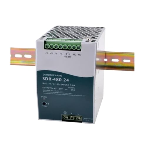 Alimentation Rail DIN SDR-480-24 robuste pour contrôle d'automatisation - 2