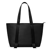 DIXEIGHT Work Tote Bag for Women Large Purse Shoulder Bag with Zipper, Everyday Hobo Handbags Shopping Casual Waterproof Bag, Black