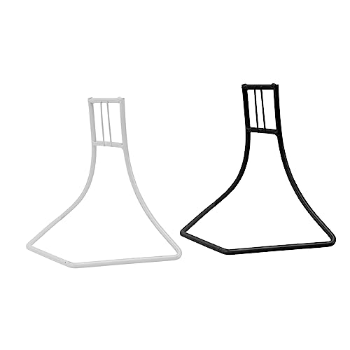 Happyyami 2Pcs Iron Pet Running Wheel Brackets Durable Support Racks for Hamsters Stable Design for Nocturnal Use Easy Installation for Small Pet Exercise Activities