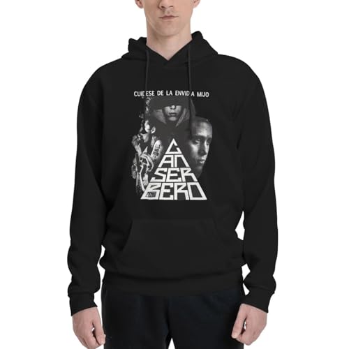 Canserberos Men's Casual Hoodie Pullover Hooded Long Sleeve Sweatshirt with Big Pockets