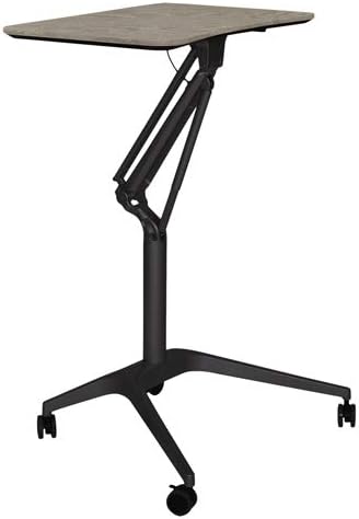 Unique Furniture 28" Height Adjustable Stand Up Laptop Table in Gray