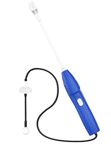 moistenland Pumpless Battery Powered Sprayer Wand with Adjustable Nozzle Tip, Foldable and Compatible to Most Refill Bottles Suitable to Indoor Cleaning Outdoor Weeding and Gardening-Blue