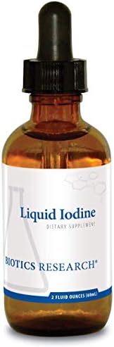 Biotics Research Liquid Iodine– Liquid Formula, Iodine 75mcg/Drop, Thyroid Health, Energy Levels, Metabolic Health, Key Trace Mineral 2 Fl Oz