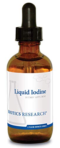 Biotics Research Liquid Iodine– Liquid Formula, Iodine 75mcg/Drop, Thyroid Health, Energy Levels, Metabolic