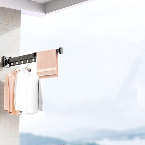 Étendoir à linge pliable mural pour supprimer les séchoirs encombrants - 6