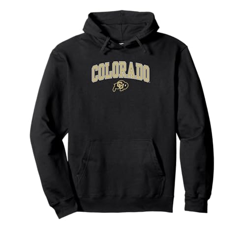 Colorado Buffaloes Arch Over Black Officially Licensed Pullover Hoodie Small