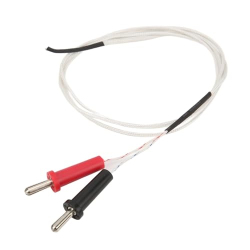 Nicear Sonda de sensor de temperatura de termopar tipo K para controlador de temperatura, rango de medición de -50 °C a 350 °C con cable de 100 cm de longitud, sensor de termopar tipo banana.