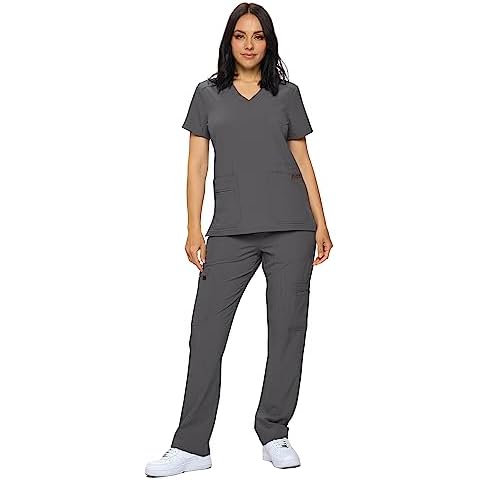 Monarch Uniforms Stretchy Scrub Set for Women Cover