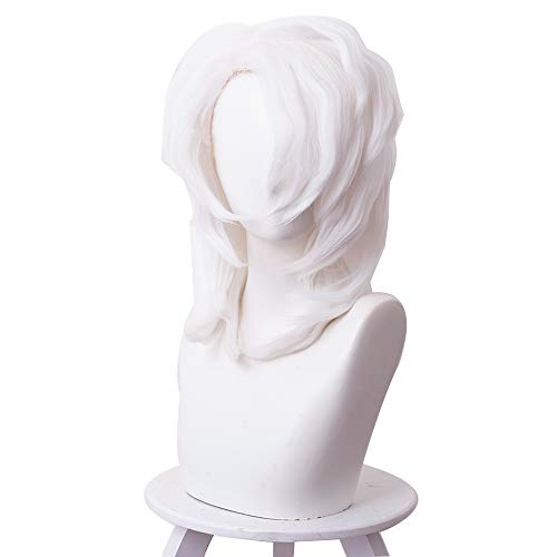 Pattistore Demon Slayer Kimetsu No Yaiba Rui Cosplay Wig Short White Costume Hair