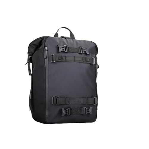 Sacoche arrière de moto 10L ZXCTHWE sac étanche noir de selle pour motocross