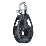  HARKEN Polea Black Magic Simple emerillón, 75mm