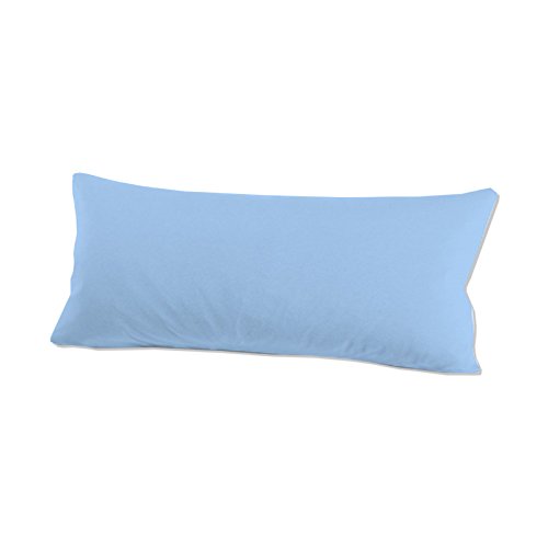 schlafgut 035-502 Mako Jersey Kissenbezug / 40 x 80 cm, Ice Cover