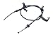 Auto 7 - Parking Brake Cable | Fits 2011-06 Hyundai ACCENT, Kia RIO