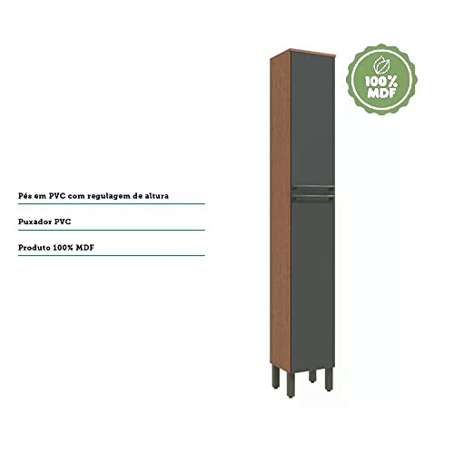 Paneleiro Simples 2 Portas 100% Mdf Itália Espresso Móveis