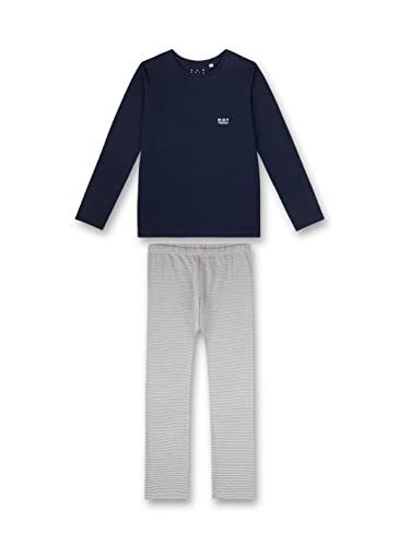 Sanetta Mädchen-Schlafanzug lang dunkelblau | Bequemer Schlafanzug für...