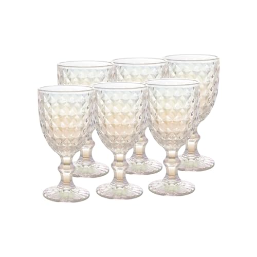 Conjunto 6 Taças de Água de Vidro Roman Rainbow 345ml - Wolff