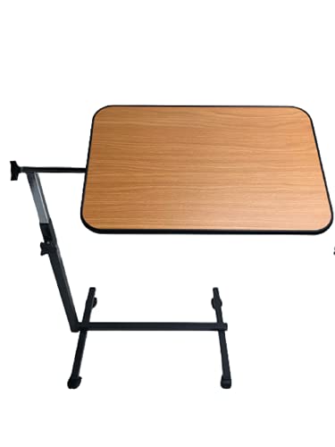 identités, Table de Lit, Simplex, Plateau Inclinable, Personnes Alitées, Table à roulettes, Freins pour Stabilisation, Larges Molettes Facilitent la Préhension, Table de Déjeuner