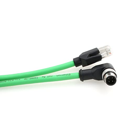 Cable Ethernet Industrial CAT5e M12 a RJ45 5 m miniatura 5