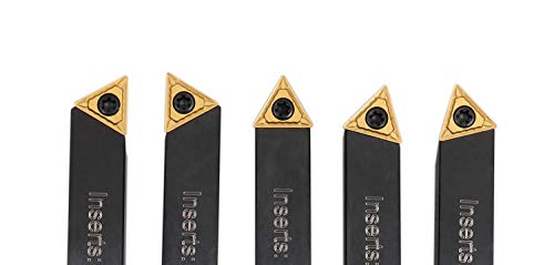 Accusize Industrial Tools 3/8'' 5 Pc Indexable Turning Tool Set, 2380-5062 #TOP7