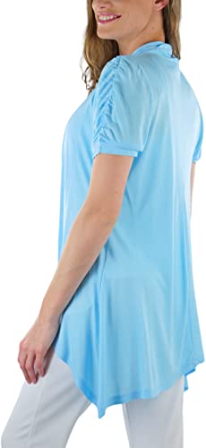 Image of ToBeInStyle Womens Open Front Casual Shrug Lightweight Layering Cardigan Sleeveless or Short Sleeve