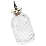 NOLITOY Bitterflasche Aus Glas Mit Abnehmbarem Stopfen Auslaufsicher Für Cocktails 90 Ml Dekorative Barflasche Für Absinth Und Spirituosen Geeignet Für Zuhause Und Gastronomie