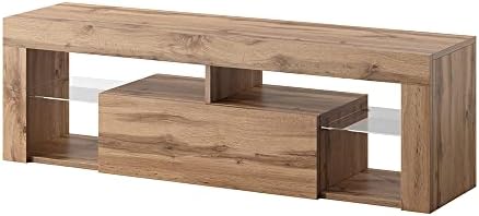 Selsey HUGO  Modern TV Unit/TV Cabinet (140cm, Lancaster Oak)
