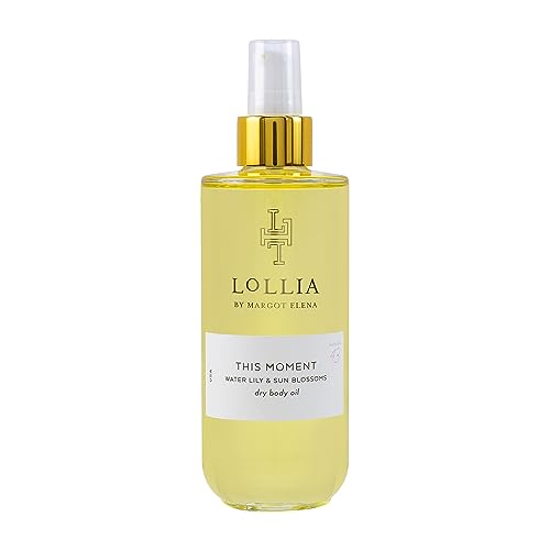 LOLLIA This Moment Dry Body Oil, 6.8 Fl. Oz. – Water Lily & Sun Blossoms – Women’s Body Oil, Scented Body Oil, Moisturizing Body Oil, Dry Body Oil for Women, For All Skin Types
