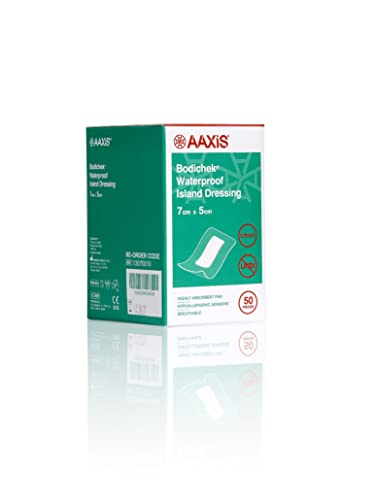 Bodichek Waterproof Film Island Dressing, 50 Pieces, 7 x 5 cm Size