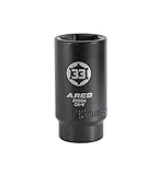 ARES 70064 | 1/2-inch Drive 6 Point Axle Nut Socket (33MM) | Extra Deep Impact Socket for Easy Removal of Axle Shaft Nuts