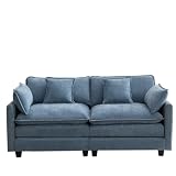 WUTUTUEE Blue Loveseat Sofa