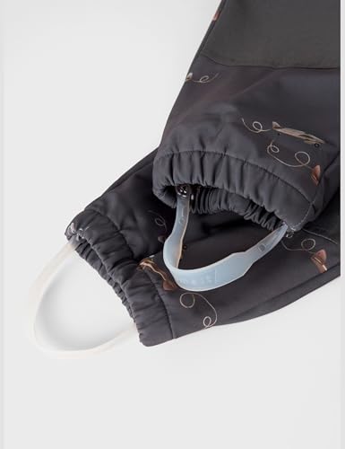 NAME IT Jungen Nmmalfa08 Softshell Suit AOP 1Fo Noos, Grey Pinstripe, 122