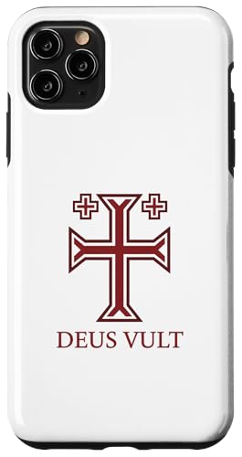 USA Deus Vult Crusader Cross Templar Jerusalem Case for iPhone 11 Pro Max