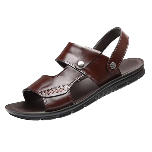 Sandalias de cuero para hombre de diseño casual y alta comodidad para el verano